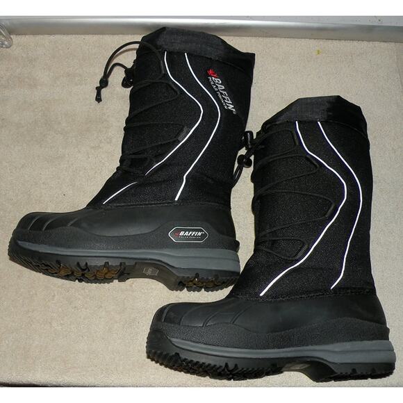Baffin Polar Proven Men\'s 7 Winter Snow Boots Black Toggle Lace-Up